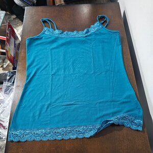 Reitman slip blue in color Size small Pattern at top and bottom of slip